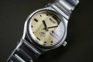 簡易調整済【1円～】SEIKO LMSP セイコー ロードマチックスペシャル 23石 3面カットガラス 5206-6090 カラーダイアル 変り文字盤 ジャンク