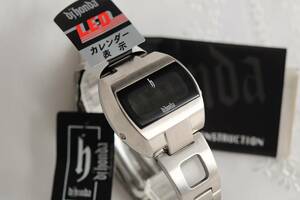  ultra rare unused class [ special price ~] battery replaced DJ HONDA DJ Honda LED watch ref.DJ003 MARUMAN silver color silver color post Vintage Junk treat 