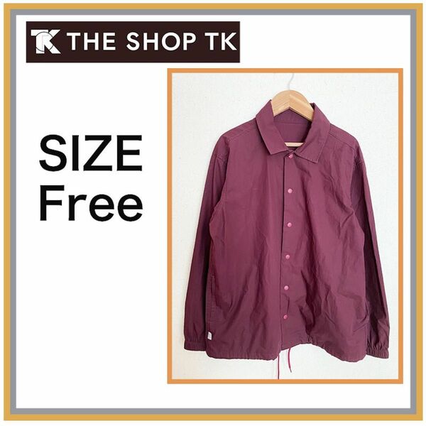 【THE SHOP TK】コーチジャケット パープル　TK5