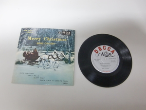 ビング・クロスビー 「ホワイト・クリスマス」 「ジングル・ベル」 「きよしこの夜」 「サンタ・クローズが町に来る」 シングルレコード 