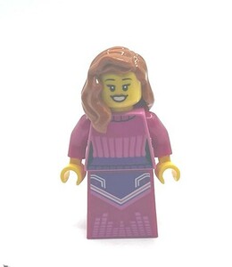 即決　新品　未使用　レゴ LEGO ミニフィグ　シティ　ミニフィギュア 　ニット　セーターの女性　女の人　ニットワンピース
