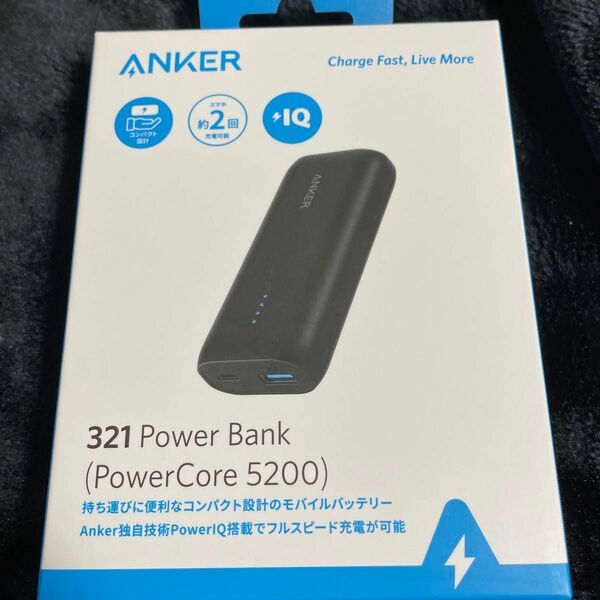 Anker 321 Power Bank (PowerCore 5200) モバイルバッテリー ブラック