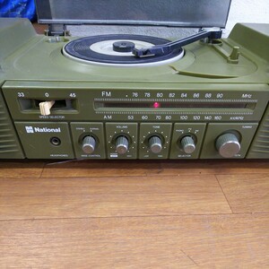  retro National National SF-157N record turntable analogue audio radio electrification only verification long-term storage used present condition junk 