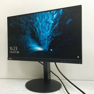 ☆【良品】Lenovo ThinkVision T22i-10 ワイド液晶モニター 21.5インチ フルHD（1920x1080）D-Sub/HDMI/DisplayPort ケーブル付属 動作品