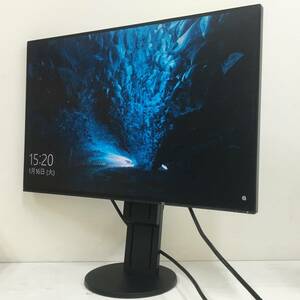 ☆【美品】EIZO FlexScan EV2456-BK ワイド液晶モニター 24.1インチ WUXGA（1920x1200）DVI/D-Sub/HDMI/DisplayPort ケーブル付属 動作品