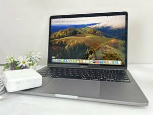 【美品 13.3インチ】Apple MacBook Pro(13-inch,M1,2020) A2338 Apple M1チップ/3.2GHz RAM:16GB/SSD:512GB AC付 タッチバー Sonoma 動作品