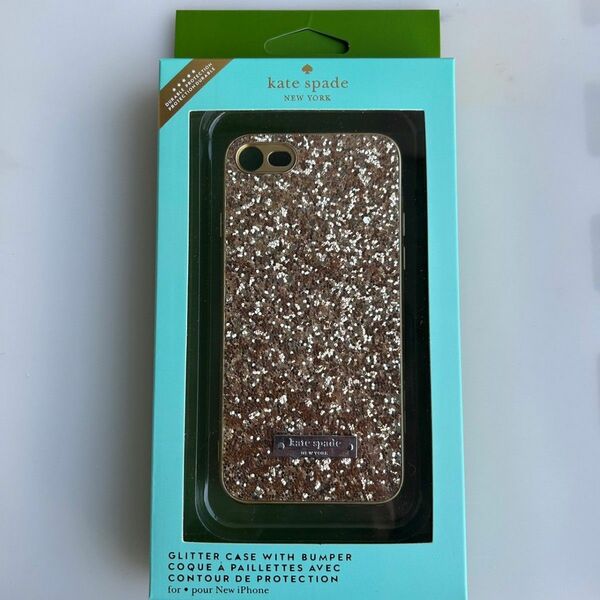 iPhoneSE 用 キラキラ ラメ ゴールド ケース カバー ケイトスペード kate spade