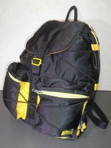 PORTER BEAMS TANKER 35th RUCKSACK 黒×黄 極美品 BLK YEL 吉田かばん タンカー リュック デイパック ビームス