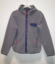 Patagonia Men's Lightweight Synchilla Snap-T Hoody 2018FW GREY 美品 メンズ ライトウエイト スナップT フーディ グレー 灰色_画像1