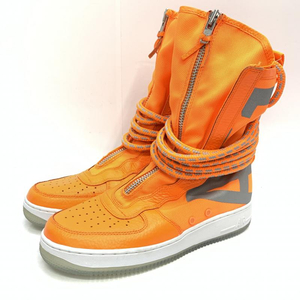 【中古】NIKE SF AIR FORCE 1 HI オレンジ AA1128-800 26.5cm　ナイキ[240092255996]