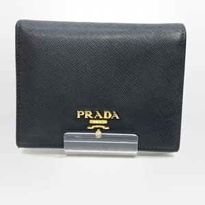 【中古】PRADA　サフィアーノ　二つ折り財布　プラダ[240092256329]