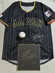 WBC【大谷翔平】ユニフォーム　3点セット！直筆サインユニフォーム 直筆サイン色紙 直筆サインボール 侍ジャパン JAPAN 1円スタート！