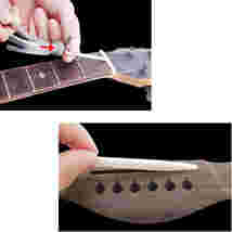  クラシックギター用 ブリッジサドル 弦楽器 部品 ブリッジ ナット＆サドル 置換部品アコースティックギター用 ;ZYX000017;_画像6