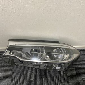 中古 BMW G30 G31 5シリーズ 純正 左 助手席 LED ヘッドライト 8499125-01 ブラック