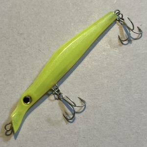 ランブルベイト ソルティハウレイ110 蛍光イエローチャートバック Lamble Bait SALTY HAOLE 110mm 10g