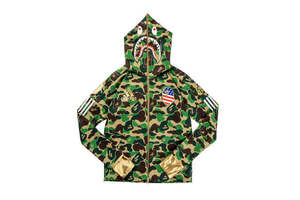 新品本物 希少品 Size 2XL ADIDAS x A BATHING APE SUPERBOWL SHARK HOODIE ベイプ アベイシングエイプ アディダス スウェットシャツ BAPE