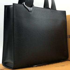 1円【極美品】LOUIS VUITTON ルイヴィトン エピ ジェモ トートバッグ ハンドバッグ ビジネスバッグ レザー 本革 黒 A4 大容量 M52452