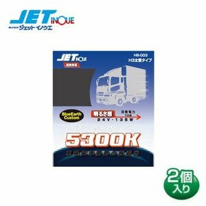 ジェットイノウエ ハロゲンバルブ H3 DC24V HB-003 色温度5300K 850LM バルブ2個入り 太管タイプ 耐震設計 車検対応