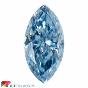 FANCY INTENSE BLUE 天然ブルーダイヤモンド 0.122ct MQ/RT2498/CGL/GIA