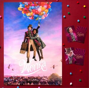 MEGABOX グッズパッケージ★A3 ポスター+フォートカード2枚★『ウォンカとチョコレート工場のはじまり』Wonka★2024年1月