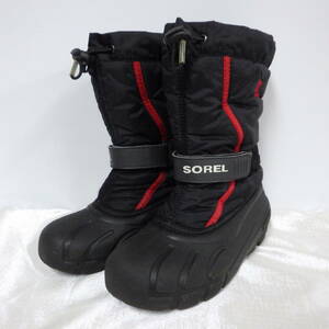 SOREL/ソレル　スノーブーツ ブラック 21.0cm キッズ　ジュニア　ウィンターブーツ