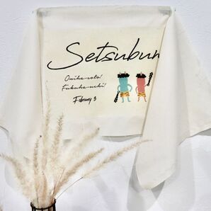 節分 タペストリー 飾り 壁面 鬼 ベビー ハンドメイド 誕生日