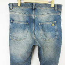 KM-3755【デニムパンツ】COURREGES/クレージュ★メンズ★Dirty Blue DENIM★ジーンズ★テーパード★加工★122DPA022DE00127044★_画像6