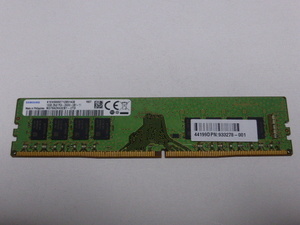 メモリ デスクトップパソコン用 Samsung DDR4-2666 PC4-21300 16GB 起動確認済ですがチップ欠損あり ジャンク品扱いです
