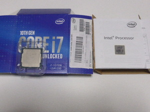 INTEL CPU Core i7 10700K 8コア16スレッド 3.80GHZ SRH72 起動確認済みです