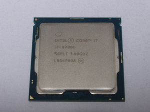 INTEL CPU Core i7 9700K 8コア8スレッド 3.60GHZ SRELT CPUのみ 起動確認済みです