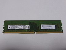 メモリ デスクトップパソコン用 Micron DDR4-2666 PC4-21300 16GB 起動確認済ですがチップ欠損あり ジャンク品扱いです_画像1