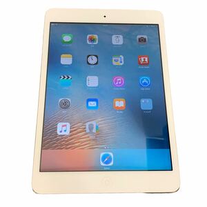 【6168】1円～ Apple■ iPad mini Wi-Fi+Cellular au KDDI 16GB シルバー 判定〇 MD543J/A 初期化済み 中古 現状品 