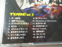 CD チューブ TUBEstⅡ ベストアルバム BEST あー夏休み 湘南My Love さよならイエスタデイ だって夏じゃない ガラスのメモリーズ 他 15曲_画像2