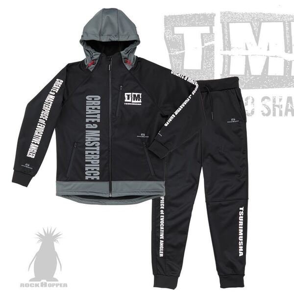 釣武者 TMグレートマスタースーツ Lサイズ ブラック/グレー 希望小売価格 26500円 (税ヌキ) JAN 4996578 542669 A01203