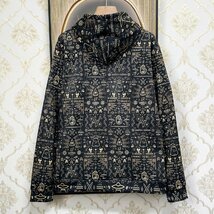 個性EU製＆定価8万◆UABONI*Paris*上下セット*ユアボニ*パリ発◆上品 薄手 総柄 スポーツ パーカー スウェットパンツ スラックス XL/50_画像3