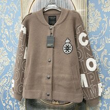 定価5万★christian milada・ミラノ発・カーディガン★上品ミンク/カシミヤ混 オシャレ 暖かい 着痩せ ニット ジャケット レディース M/36_画像8