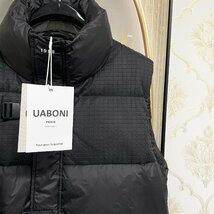 ★★最高級EU製＆定価10万◆UABONI*Paris*ダウンベスト*ユアボニ*パリ発◆グースダウン90％ 防寒防風 お洒落 個性 ミリタリー 定番 L/48_画像6