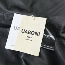 ★★最高級EU製＆定価7万◆UABONI*Paris*テーラードジャケット*ユアボニ*パリ発◆カシミヤ 無地 暖か ブレザー ビジネス 通勤 XL/50サイズ_画像10