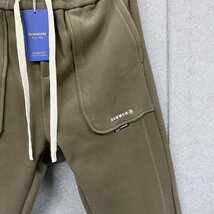 上品・スウェットパンツ 定価5万◆Emmauela・イタリア・ミラノ発◆カシミヤ 厚手 ソフト 快適 防寒 ズボン チノパン 定番 スポーツ 2XL/52_画像6