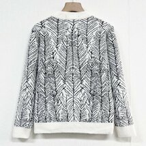 定番ヨーロッパ製※定価5万◆ブルガリア発※RISELIN セーター 上質ミンク/カシミヤ混 ふわふわ 防寒 ソフト 暖かい 丸首 総柄 上品 L/48_画像2