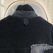 最高級EU製＆定価8万◆UABONI*Paris*ボアジャケット*ユアボニ*パリ発◆ミンク/カシミヤ 個性 防寒 デニム 刺 ストリート アメカジ XL/50_画像7