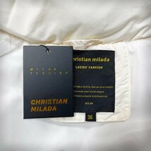 定価7万★christian milada・ミラノ発・ダウンベスト★ダックダウン90％ 上質 軽量 防寒防風 快適 無地 アウター レディース M/36サイズ_画像9