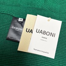 一枚限定EU製＆定価4万◆UABONI*Paris*セーター*ユアボニ*パリ発◆高級ウール ソフト 保温 無地 プルオーバー キレイ ニット レディース L_画像8