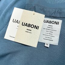 ★★最高級EU製＆定価4万◆UABONI*Paris*ポロシャツ*ユアボニ*パリ発◆高級リネン/麻生地 ソフト 通気 ビジネス 通勤 フォーマル ゴルフ M_画像9