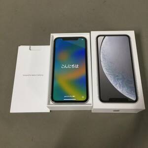 ■Apple iPhone XR ホワイト 64GB SIMフリー MT032J　【24/0114/01