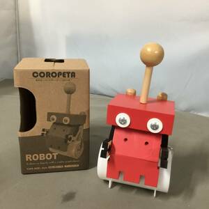 ●未使用 木のカーペットクリーナー コロペタ コロコロ ロボット　【24/0130/01