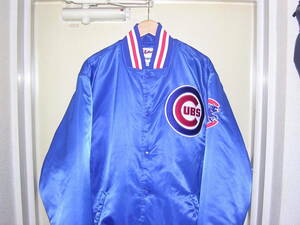 00s Majestic MLB Chicago Cubs サテンジャケット XL vintage old シカゴ カブス 中綿 スタジャン マジェスティック