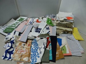 手拭　まとめて　大量在庫処分　USED　雑巾　茶布巾　景品　ノベルティ　お祭り　豆絞り　カラフル　リメイク　古布　