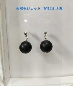 Art hand Auction 天然黑玉石钛耳环, 手工制作的, 配饰(女士), 耳环, 耳环