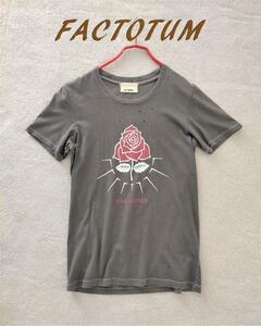 FACTOTUM ファクトタム ダメージ加工Tシャツ カットソー44 m68623879235